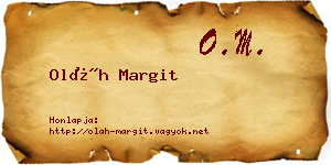 Oláh Margit névjegykártya